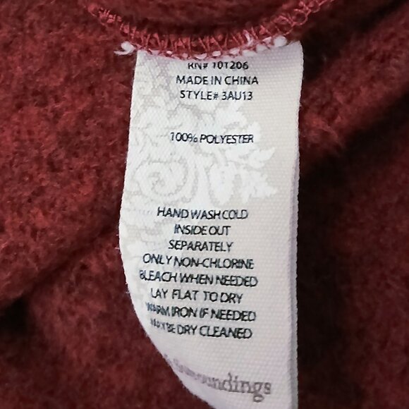 Soft Surroundings Willow Sweater Jacket PS Small Petite Shacket Embroidered Snap - Picture 11 of 11